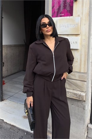 Nora Vatkalı Ceketli Pantolon Takım   10378