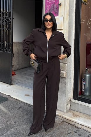 Nora Vatkalı Ceketli Pantolon Takım   10378