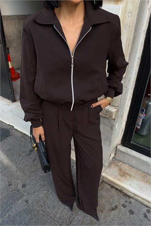 Nora Vatkalı Ceketli Pantolon Takım   10378
