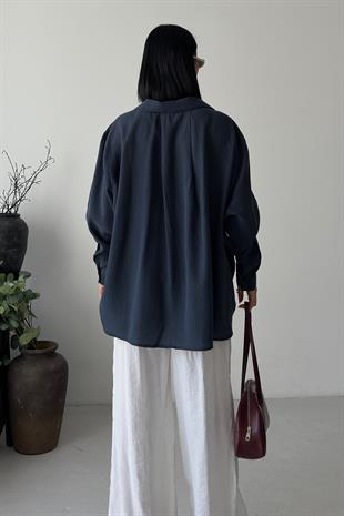 Oversize Keten Gömlek 3510