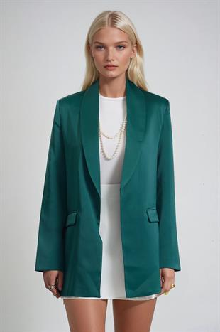 Saten Şık Blazer Ceket 6185