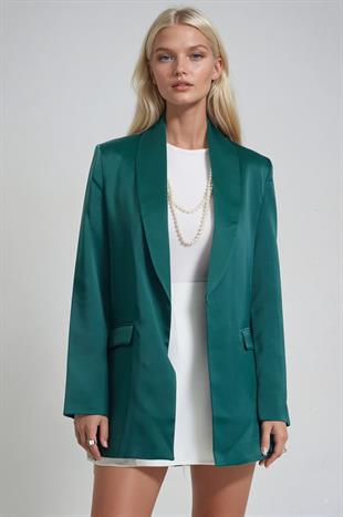 Saten Şık Blazer Ceket 6185