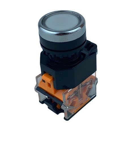 22 MM LA38 KALICI BUTON ÇİFT KONTAK (1NO-1NC ) 220V 10A