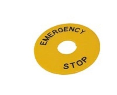 ACİL STOP ETİKETİ (SARI)