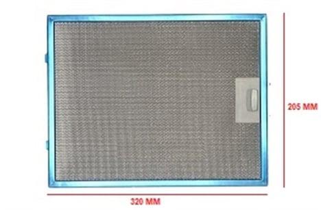 ALÜMİNYUM ASPİRATÖR FİLTRE 205X320 MM