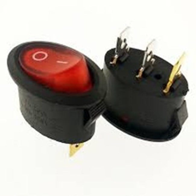 ANAHTAR ŞALTER MİNİ OVAL ROCKER SC768 10A (IŞIKLI)