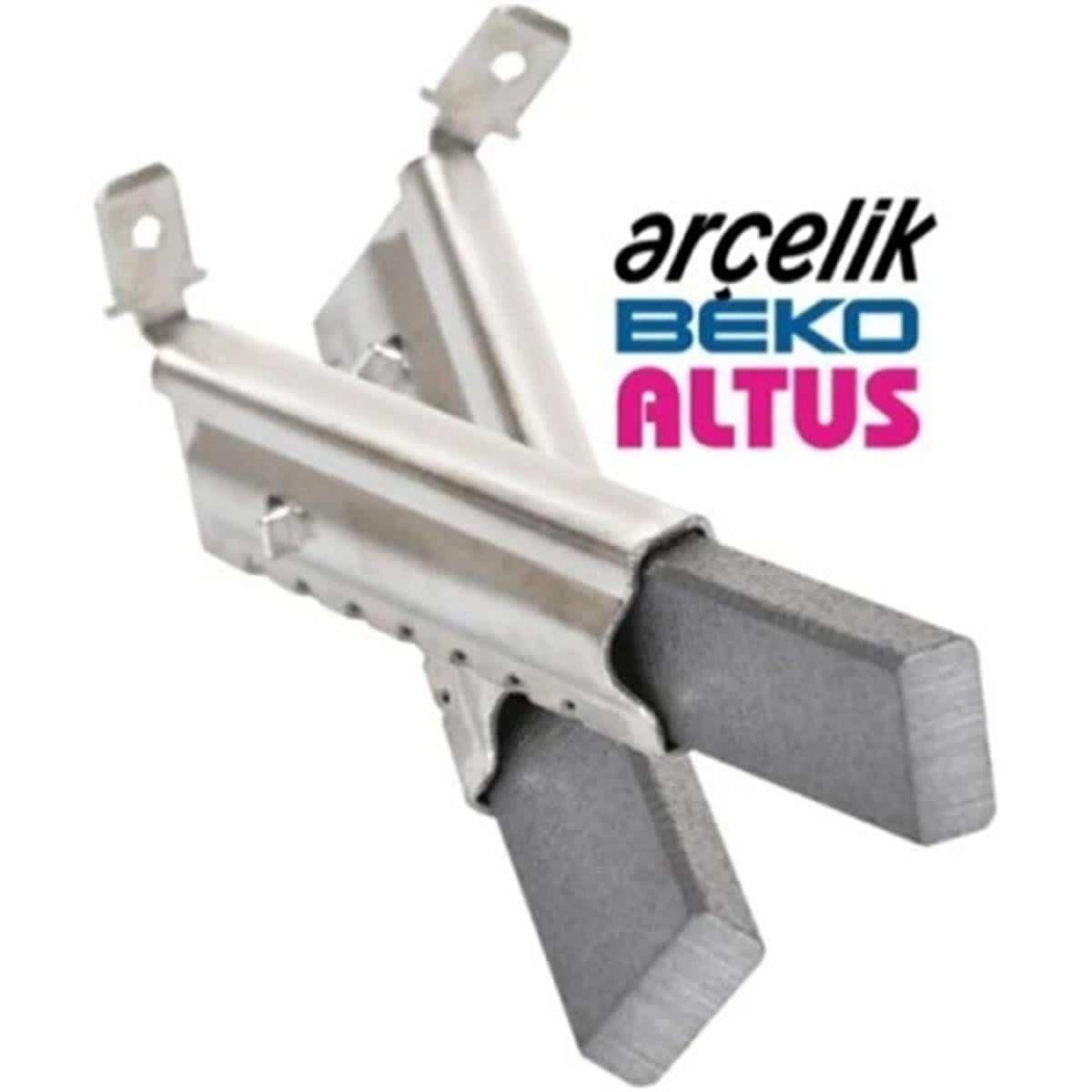 ARÇELİK KÖMÜR TRUVA METAL YUVALI 5X12,5X32 (371201) (ÇİFT)