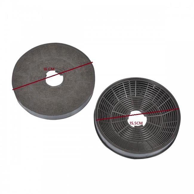 ASPİRATÖR KARBON FİLTRE (1014) 16cm ( 2 Lİ PAKET)
