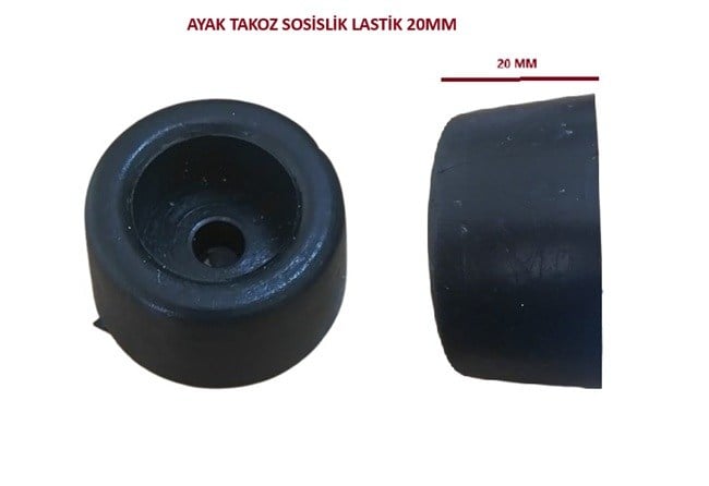 AYAK TAKOZ SOSİSLİK LASTİK 20MM