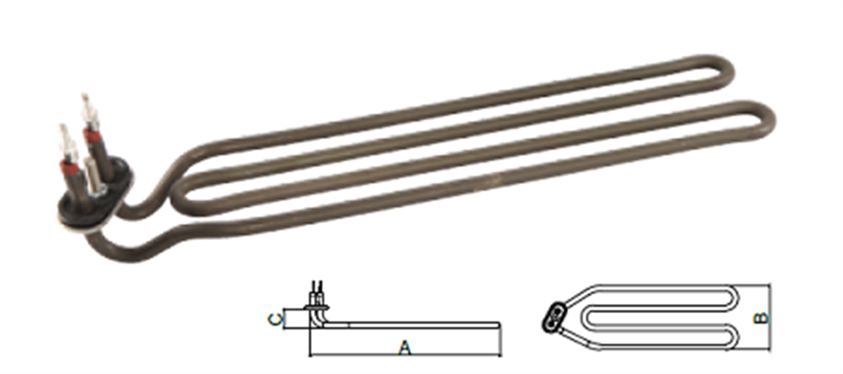 BYM TANK REZİSTANSI KÜÇÜK FLANŞLI 2000W 230V 36CM (R5128-1P)
