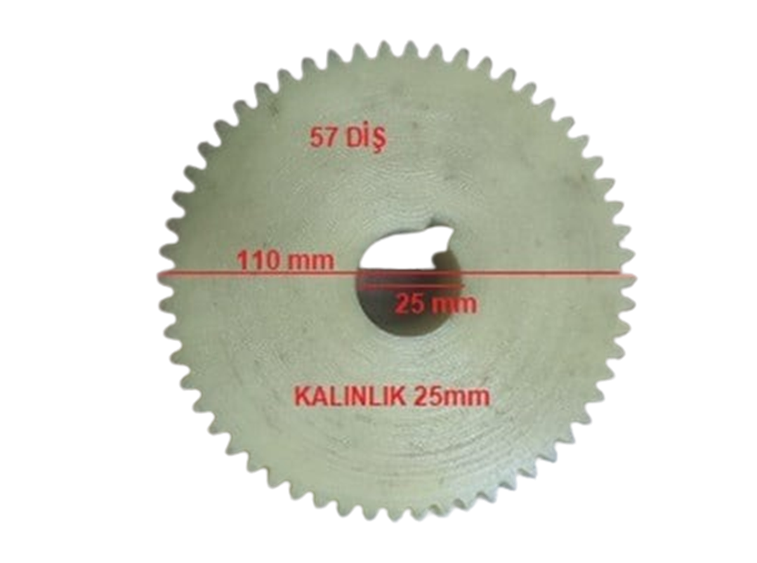 DİŞLİ ET KIYMA MAKİNASI (110X25X25MM/57 DİŞ)