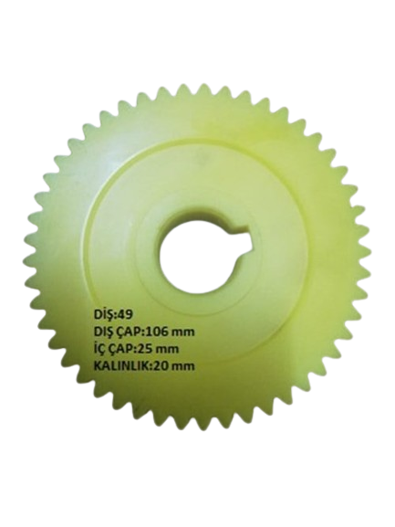 DİŞLİ ET KIYMA MAKİNASI NO:32 (106X25X20/49 DİŞ)