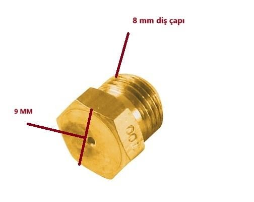 ENJEKTÖR BÜYÜK TİP DİŞ:8MM