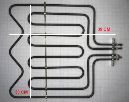 FIRIN REZİSTANS 2000W+1500W 38,5*34CM 6,5MM DÜZ FLANŞ