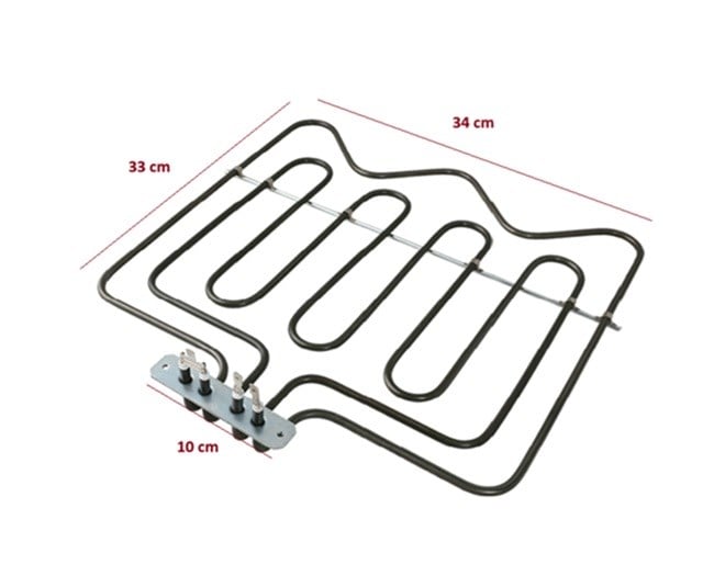 FIRIN REZİSTANS 2000W+1500W 38,5*34CM 6,5MM BÜKÜMLÜ FLANŞ