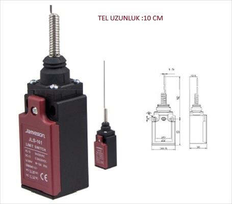 JAMESON ÇOK YÖNLÜ SPİRAL TEL UÇ LİMİT SWITCH 1NO+1NC (JLS-161)