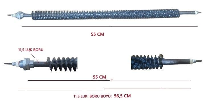 SERPANTİN REZİSTANS DÜZ 55CM Q:11,5 1000W (DEMİRE DEMİR)