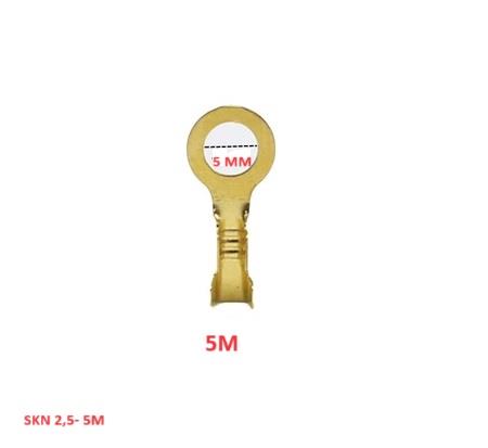 TERMİNAL YUVARLAK SKN 2,5-M5 MM (PAKET 500 AD)