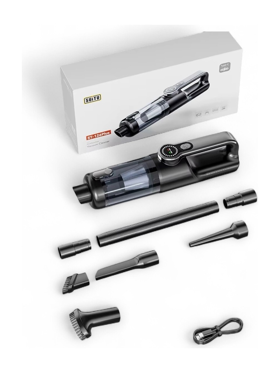 VAKUMLU MİNİ ŞARJLI SÜPÜRGE (ST-126 PLUS)