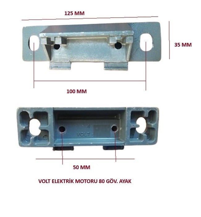 VOLT ELEKTRİK MOTORU 80 GÖV. AYAK