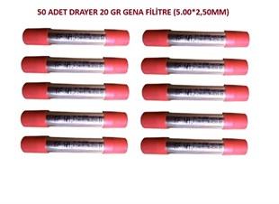 50 ADET DRAYER 20 GR GENA FİLİTRE (5.00*2,50MM) 