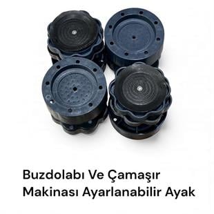 AYARLANABİLİR BUZDOLABI ÇAMAŞIR MAKİNESİ AYAĞI (4'LÜ)