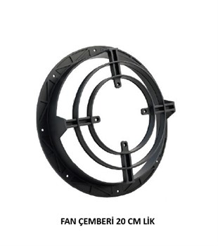 FAN ÇEMBERİ PLASTİK 20 CM (SİYAH)