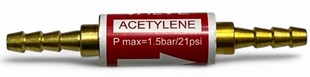 OKSİJEN ALEV GERİ TEPME EMNİYET VALFİ 6-8 MM KIRMIZI