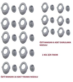 ÖZTİ-MAKSAN YIKAMA DURULAMA NOZUL-SOMUN (TAKIM)