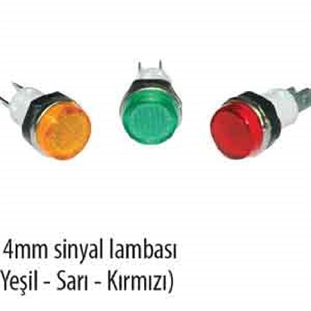 14MM YEŞİL SİNYAL LAMBASI SOKETLİ 220V