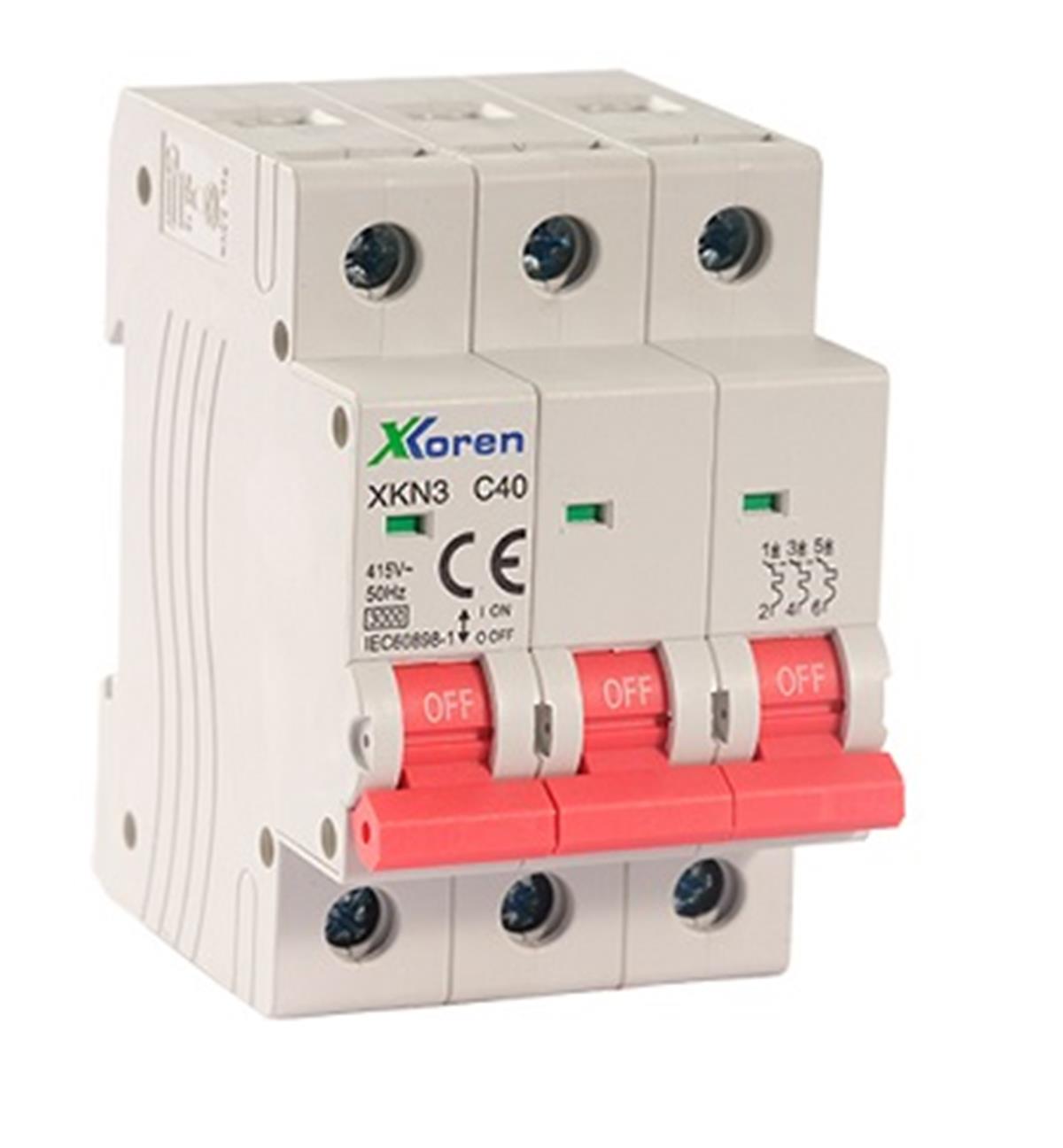3X63A 6KW OTOMATİK SİGORTA (XKN6 C 3P/63A)