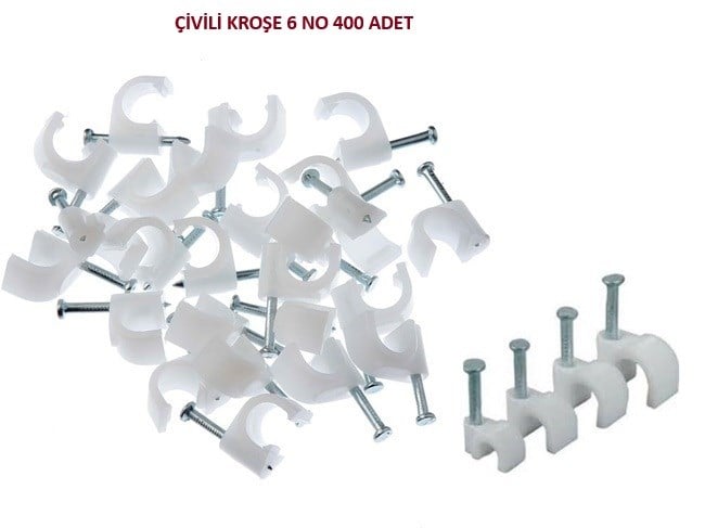 400 ADET ÇİVİLİ KROŞE 6 NO 