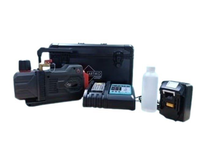ARTİKO VAKUM POMPA ŞARJLI 2VI-1DLİ 2CFM DC18V 200W TEK AKÜLÜ (ÇANTALI)