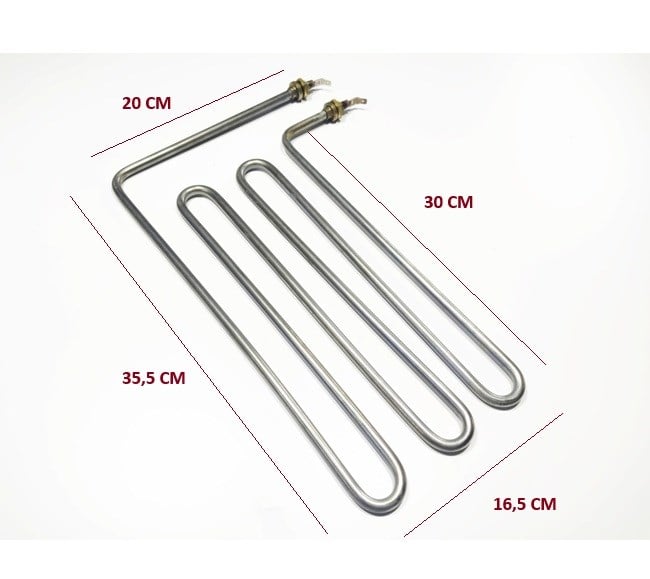 BENMARİ REZİSTANSI F TİPİ DÜZ 2500W 35,5*16,5 CM 220V