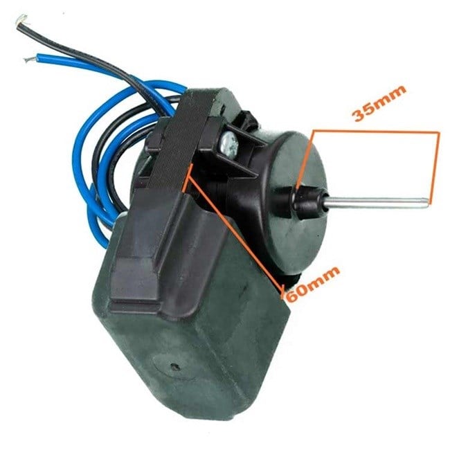 BOSCH NOFROST İÇ FAN MOTORU SİYAH KABLOLU F61-10 3,17MM