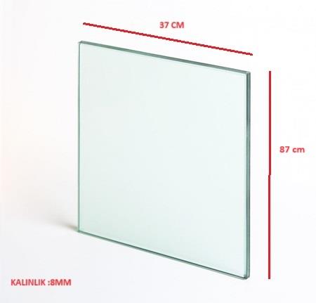 CAM DAMPERLİ 37X87 FIRIN İÇİN 8 MM