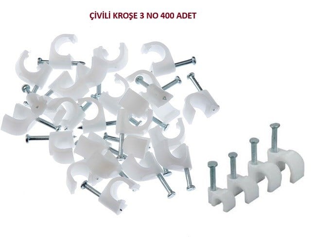 ÇİVİLİ KROŞE 3 NO (100 LÜ PAKET) (4 ADET)