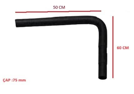 DİRSEKLİ TAHLİYE HORTUMU 50X60 Q:75