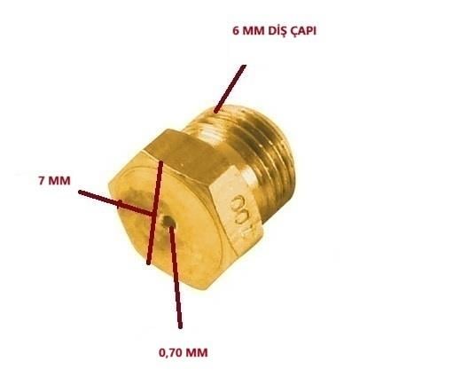 ENJEKTÖR 7NO 0,70 LİK DİŞ:6MM