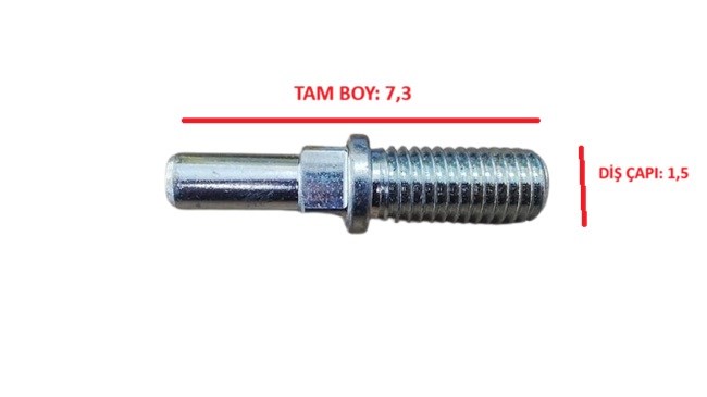 ET KIYMA HELEZON MİL 22 NO BOY : 7,3 CM DİŞ ÇAPI : 1,5 CM