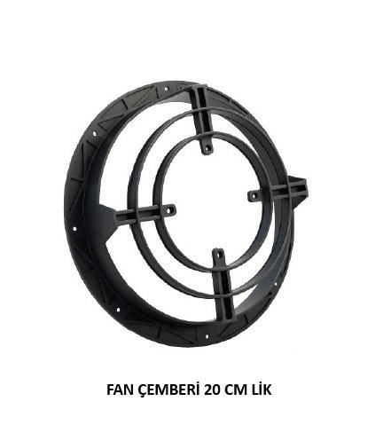 FAN ÇEMBERİ PLASTİK 20 CM (SİYAH)
