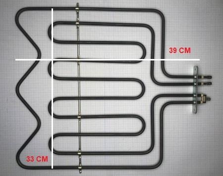 FIRIN REZİSTANS 2000W+1500W 38,5*34CM 6,5MM DÜZ FLANŞ