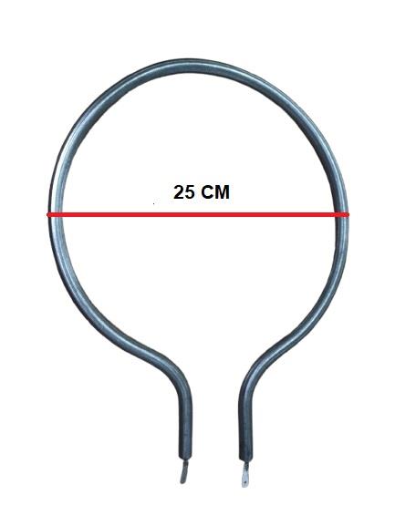 FIRIN REZİSTANS ELMA KÜÇÜK 650W ÇAP:25CM 10MM 220V