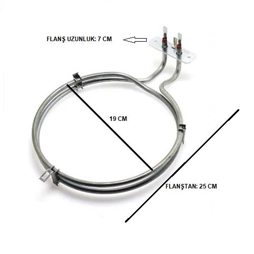 FIRIN REZİSTANS TURBO 2600W ÇAP:19CM 6,5MM CR-Nİ AEG