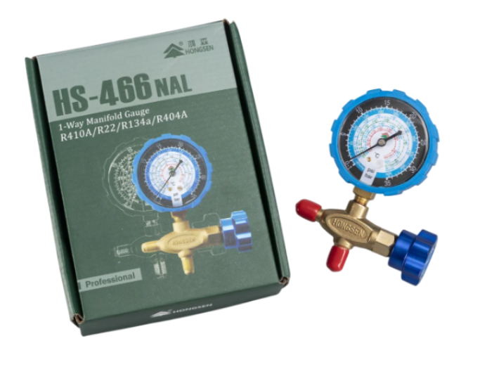 HS-466 TEKLİ MANİFOLD R-22.R134.R410 MAVİ