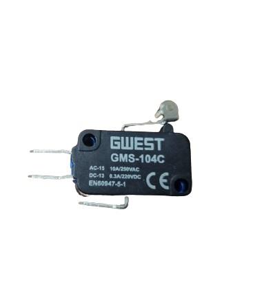 KISA KOLLU METAL MAKARALI MİKRO SWITCH 10A (GMS-104C)