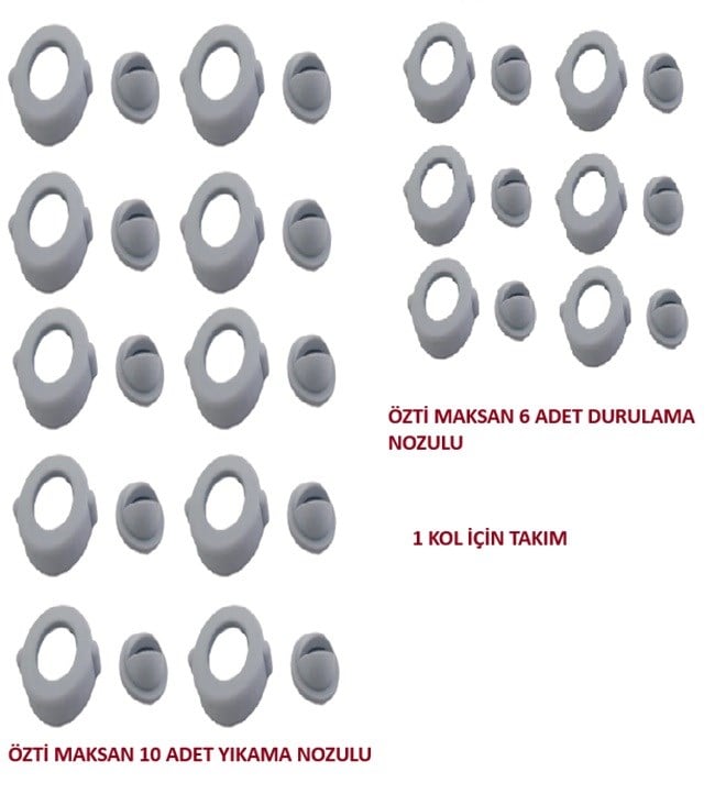 ÖZTİ-MAKSAN YIKAMA DURULAMA NOZUL-SOMUN (TAKIM)