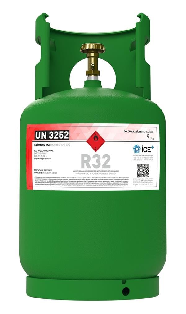 R32 ICE GAZ TEKRAR DOLDURULABİLİR TÜPLÜ 9 KĞ