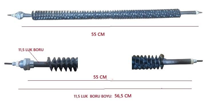 SERPANTİN REZİSTANS DÜZ 55CM Q:11,5 1000W (DEMİRE DEMİR)