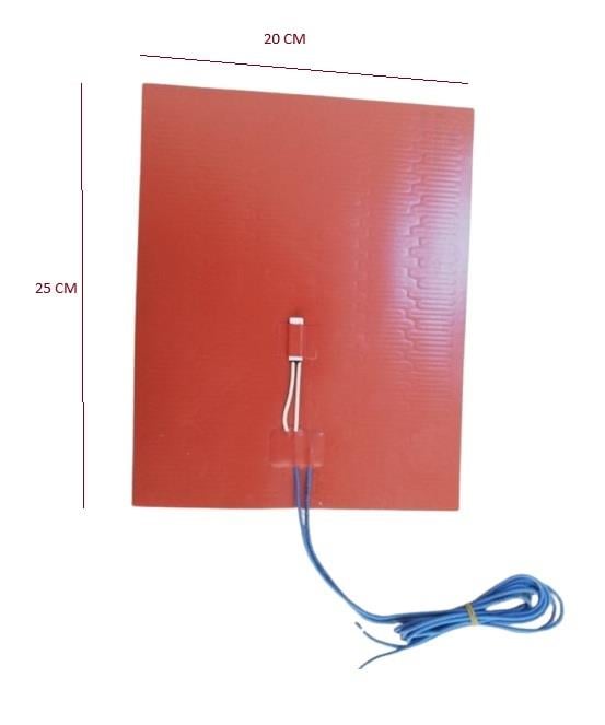 SİLİKON REZİSTANSI 650W 200*250 MM 220V (1MT KAB.) (R1035)